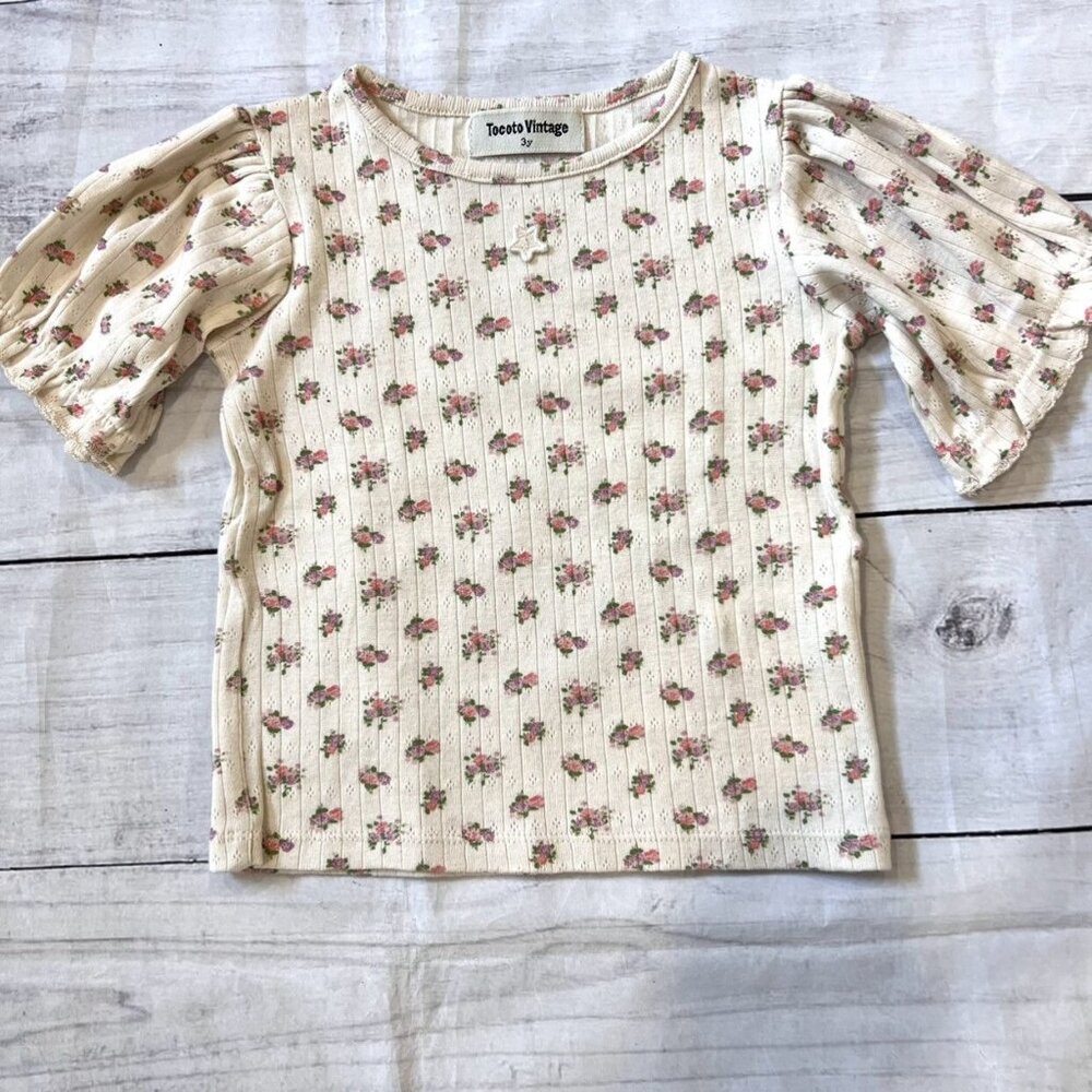 Tocoto Vintage Floral Tee